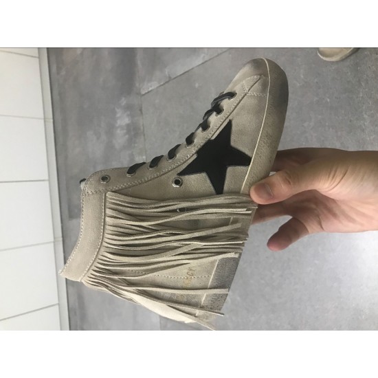 Men/Women Golden Goose francy sneakers suede star and tongue in leather