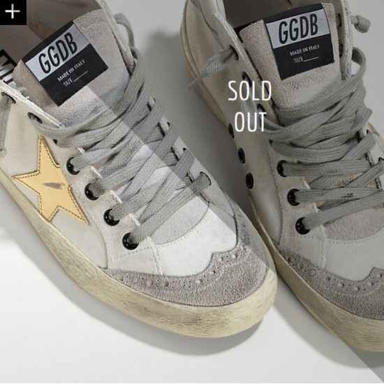 Men/Women Golden Goose mid star sneakers in leather star white military gold