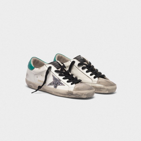 Men/Women Golden Goose superstar sneakers in leather with glittery star