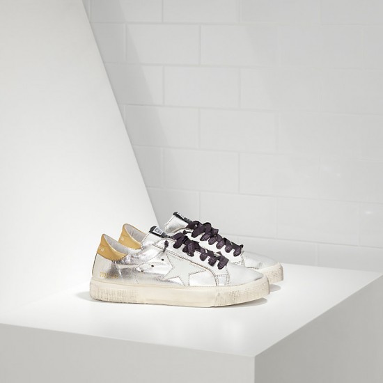 Women Golden Goose sneakers may in silver gold white star