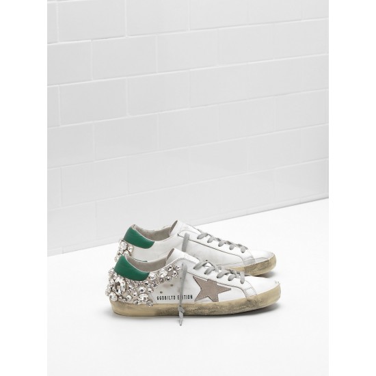 Women Golden Goose sneakers superstar limited edition in white diamond