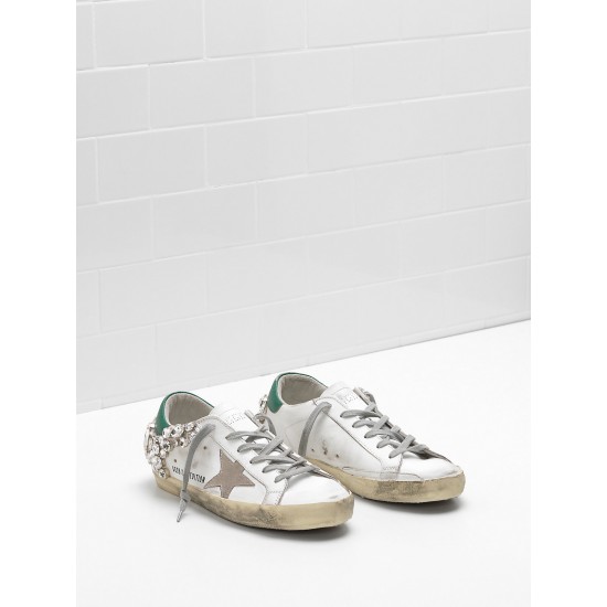Women Golden Goose sneakers superstar limited edition in white diamond