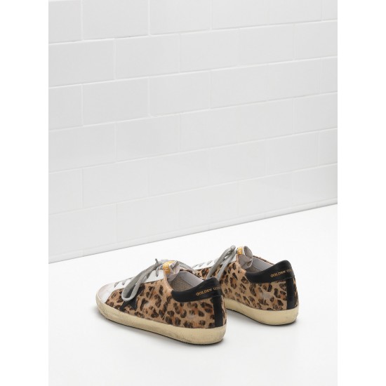Women Golden Goose superstar sneakers classic in leopard print