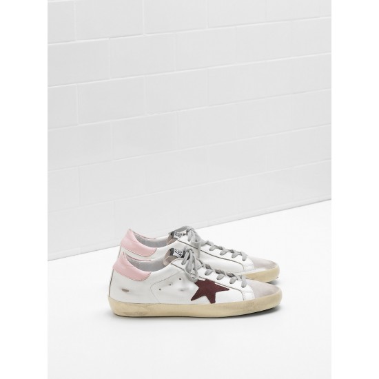 Women Golden Goose superstar sneakers leather star in suede leather